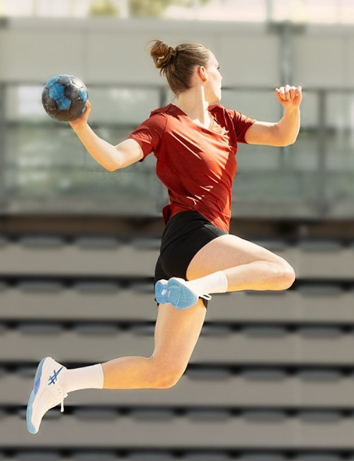 Spēcīgs metiens handbolā