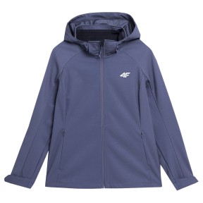 4F F046 Women's Windproof Softshell Jacket, Denim