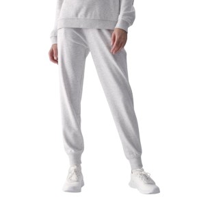 4F TTROF0945 Women's Trousers, Grey Melange