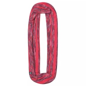 Buff Cotton Infinity Scarf, Wild Pink Stripes