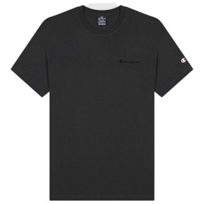 Champion Crewneck Chest Logo Men's T-Shirt, Black/Black