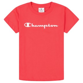 Champion Crewneck Girls T-Shirt, Red