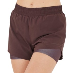 Endurance Val Women's 2-in-1 Shorts, Fudge