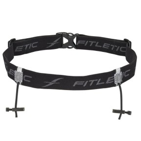 FITLETIC RACE I - Regulējama Josta Sacensību Numuram, Melna/Pelēka