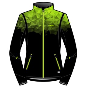 KV+ Tornado Women's XC Ski Jacket, Green/Black