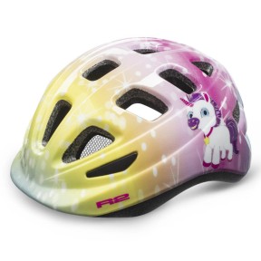 R2 Bunny Kids Helmet, Glossy Multicolor