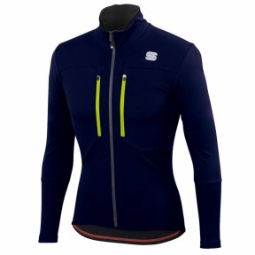 Sportful GTS Men's Jacket, Blue/Yellow