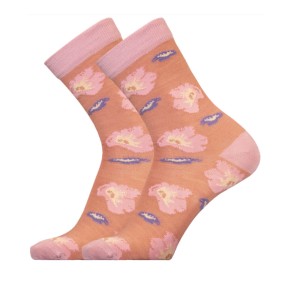 UphillSport Flower Lifestyle Merino Wool Socks, Pink