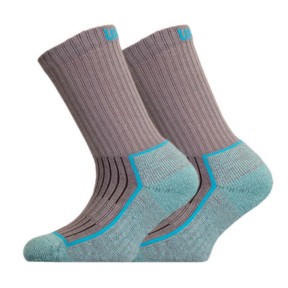 UphillSport Saana Jr Hiking Socks With Merino, Grey/Green