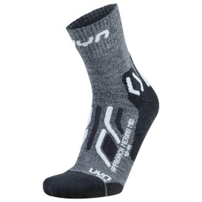 UYN Trekking Approach Merino Mid Men's Socks, Anthracite/Black