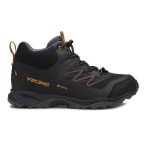 Viking Tind Mid GTX Jr Kids Hiking Shoes, Black