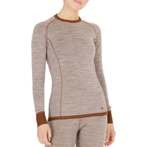 Whistler Brandi Women's Merino Baselayer Top, Light Grey