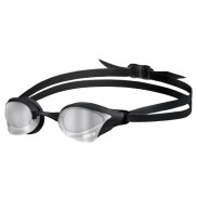 Arena Cobra Core Swipe Mirror, Silver/Black
