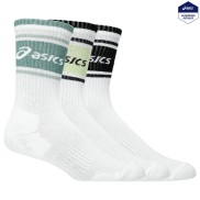 Asics 3 Pack Asics Logo Crew Socks, Multi Colors