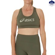 Asics Core Asics Logo Bra, Mantle Green/Olive Grey