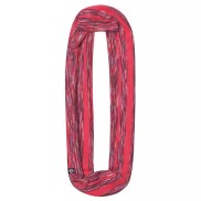 Buff Cotton Infinity Scarf, Wild Pink Stripes