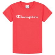 Champion Crewneck Girls T-Shirt, Red