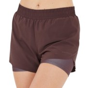 Endurance Val Women's 2-in-1 Shorts, Fudge