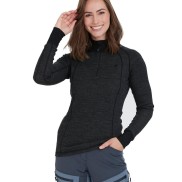 Endurance Candee Women's Merino Wool Ski Pulli, Dark Grey
