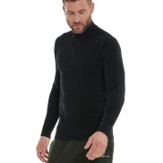 Endurance Bishop Men's Merino Wool Ski Pulli, Dark Grey