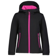 Icepeak Kobryn Jr Girls Softshell Jacket, Black/Pink