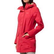 Jack Wolfskin Cape York Women's Hardshell Coat, Tulip Red