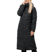 Jack Wolfskin Kyoto Long Women's Quilted Coat, Black