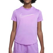 Nike Dri-FIT One Girls SS Training Top, Rush Fuchsia/White