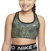 Nike Dri-Fit Swwosh Reversible Girls Bra, black/green