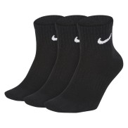 Nike Everyday Lightweight Training Ankle Socks, 3 Pairs, Black