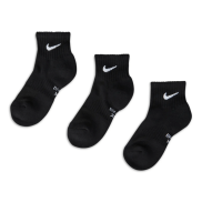 Nike Cushioned Ankle Kids Socks, 3 Pairs, Black
