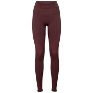 Odlo Women's Performance Warm Base Layer Pants, Decadent Chocolate
