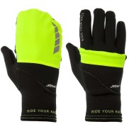 R2 Unisex Thermo Gloves Cover, Black/Neon Yellow | Velo Cimdi Ziemai