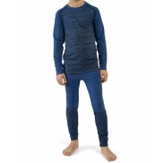 Viking Fjon Kids Base Layer Set Bamboo, Blue
