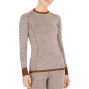 Whistler Brandi Women's Merino Baselayer Top, Light Grey