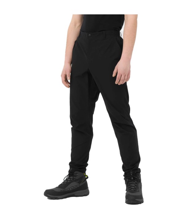 4F M092 Men's 4Way Stretch Trekking Trousers, Deep Black