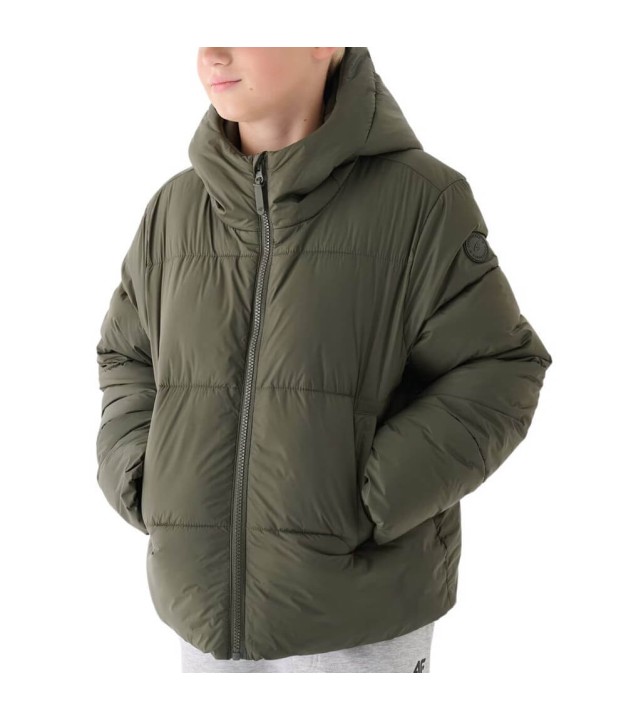 4F TDJAM463 Kids Down Jacket, Olive/Khaki
