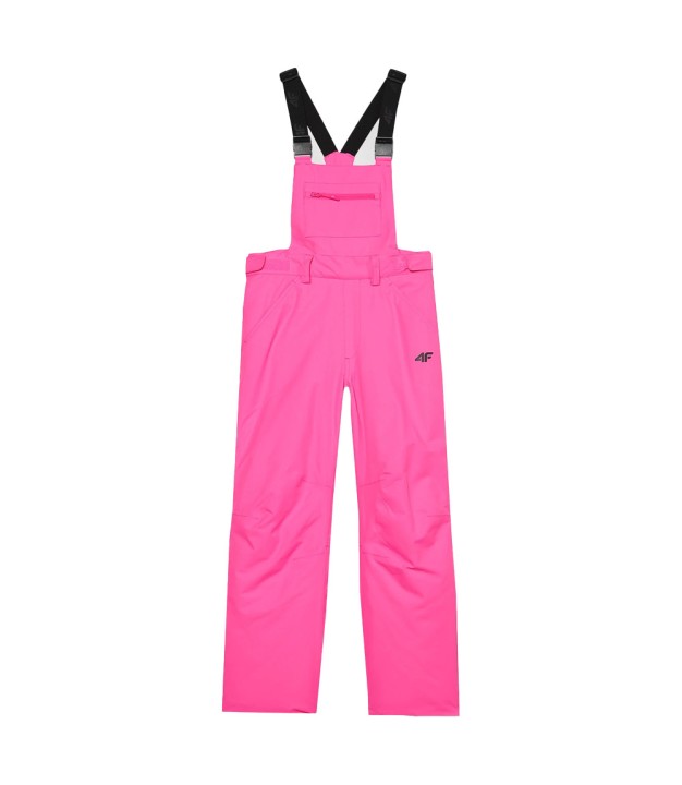 4F TFTRF354 Girl's Ski Bib Trousers, Fuchsia