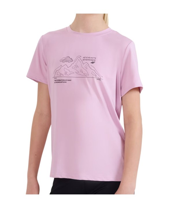 4F TFTSF1199 Trekking T-Shirt - Girls