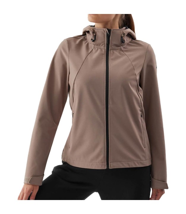 4F TSOFF152 Women's Softshell Jacket, Beige