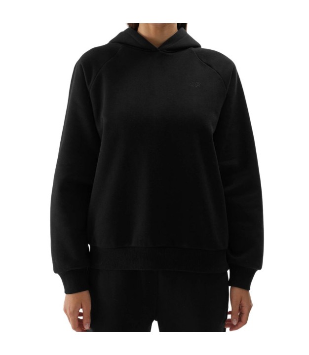 4F TSWSU1314 Unisex Hoodie, Black