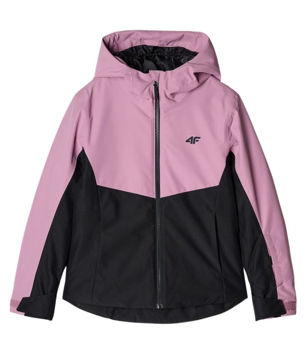 4F TTJAF542 Girls Ski Jacket, Pink/Black