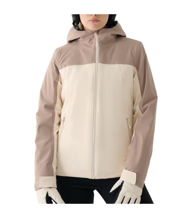 4F TTJAF572 Women's Ski Jacket, Light Brown