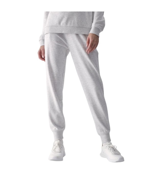 4F TTROF0945 Women's Trousers, Grey Melange