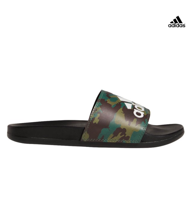adidas Adilette Comfort Men's Slides, Core Black/Cloud White