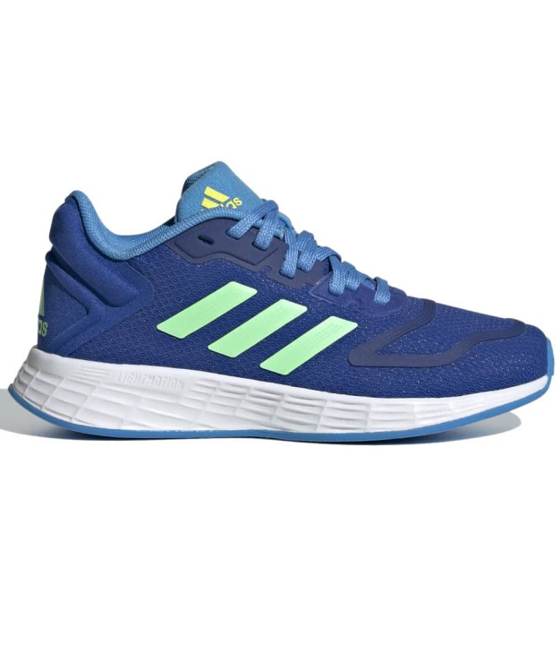 adidas Duramo 10 Kids Shoes, Royal Blue /Green GV8938