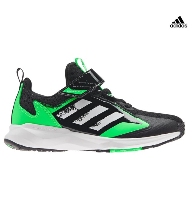 adidas Fai2Go EL Kid's Shoes, Black/White/Rmerald Green