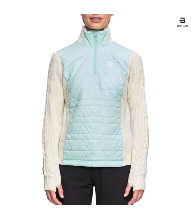 Bjorn Daehlie Half Zip Comfy Women's, Iced Aqua