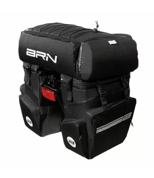 BRN Bernardi Rear Bags And Backpack Set, 70L, Black