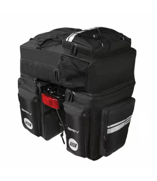 BRN Bernardi Rear Bags and Backpack Travel, 50L, Black
